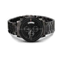 “Customizable Engraved Black Chronograph Watch