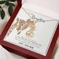 To My Daughter- Graceful Love Giraffe Necklace