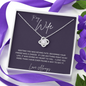 To My Wife, Devine Fate- Love Knot Necklace