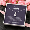 To My Mom, First Class Trip- Eternity Love Necklace