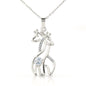 To My Daughter- Graceful Love Giraffe Necklace