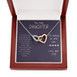 To My Daughter- Interlocking Hearts