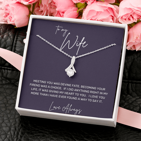 To My Wife, Devine Love- Eternity Love Necklace