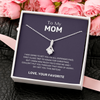 To My Mom, First Class Trip for Christmas- Eternity Love Necklace
