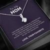 To My Mom, First Class Trip for Christmas- Eternity Love Necklace