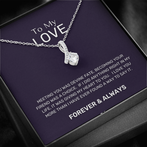 To My Love, Devine Love- Eternity Love Necklace