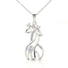 To My Daughter-  Graceful Love Giraffe Necklace