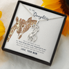 To My Daughter-  Graceful Love Giraffe Necklace