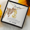 To My Daughter-  Graceful Love Giraffe Necklace