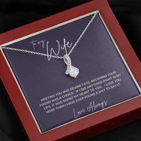 To My Wife, Devine Love- Eternity Love Necklace