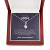 To My Mom, First Class Trip for Christmas- Eternity Love Necklace