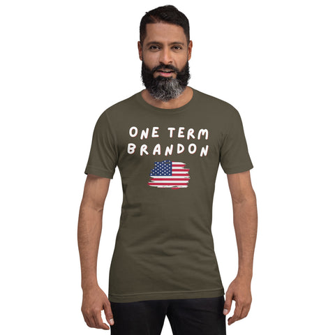 One Term Brandon Wavy Flag 2 Short-Sleeve Unisex T-Shirt