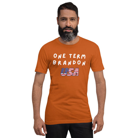 One Term Brandon Wavy USA Short-Sleeve Unisex T-Shirt