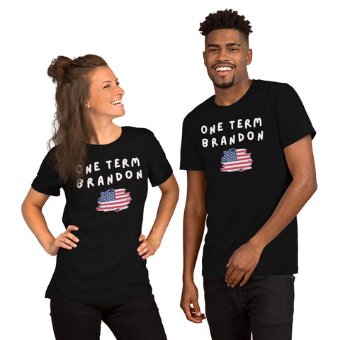 One Term Brandon Wavy Flag 2 Short-Sleeve Unisex T-Shirt