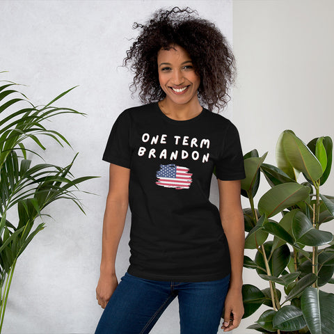 One Term Brandon Wavy Flag 2 Short-Sleeve Unisex T-Shirt