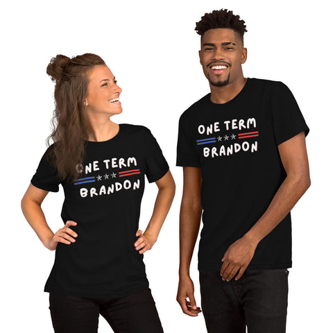 One Term Brandon Stars Wavy Short-Sleeve Unisex T-Shirt