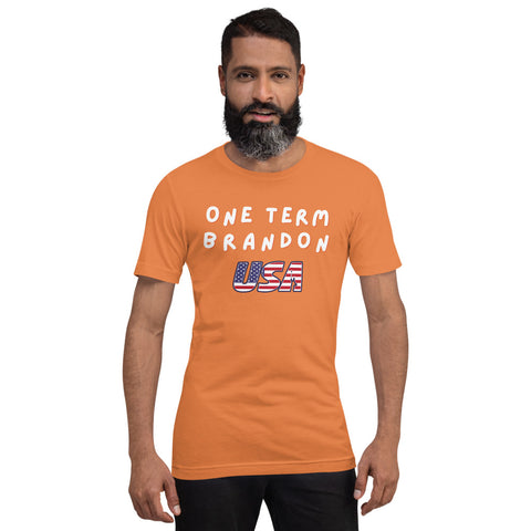 One Term Brandon Wavy USA Short-Sleeve Unisex T-Shirt