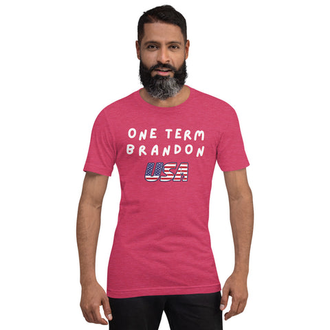 One Term Brandon Wavy USA Short-Sleeve Unisex T-Shirt