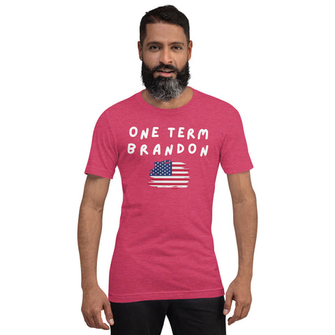 One Term Brandon Wavy Flag 2 Short-Sleeve Unisex T-Shirt