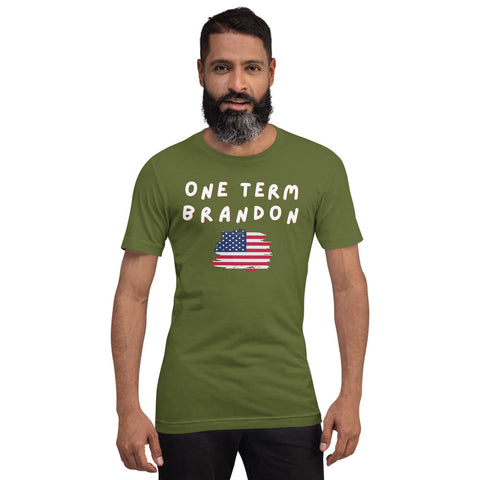 One Term Brandon Wavy Flag 2 Short-Sleeve Unisex T-Shirt