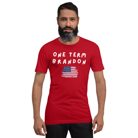 One Term Brandon Wavy Flag 2 Short-Sleeve Unisex T-Shirt