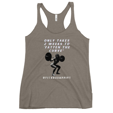 Fatten the Curve Women's Racerback Tank