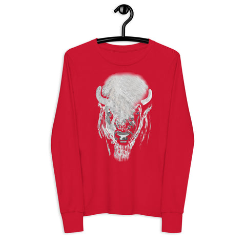 Bills White Buffalo Super Fan Collection Youth long sleeve tee