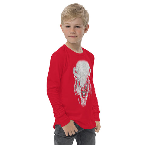 Bills White Buffalo Super Fan Collection Youth long sleeve tee